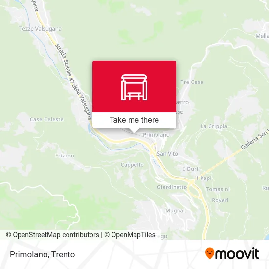 Primolano map