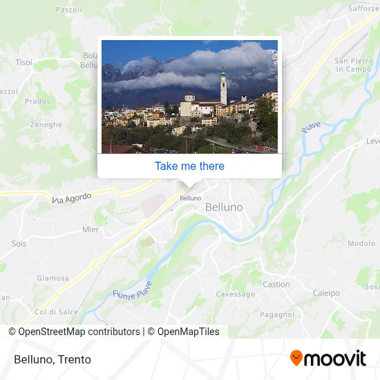 Belluno map