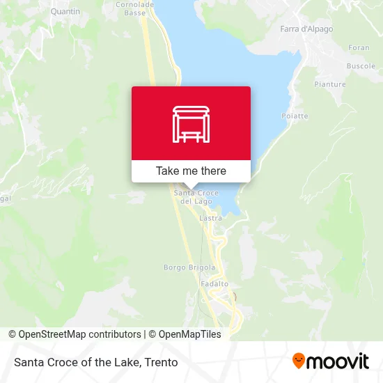 Santa Croce of the Lake map