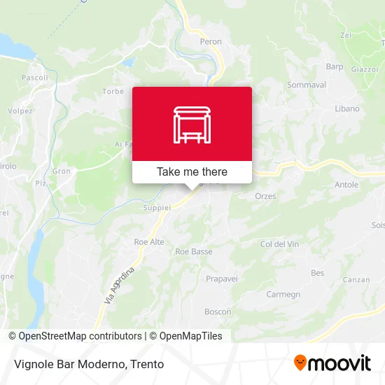Vignole Bar Moderno map