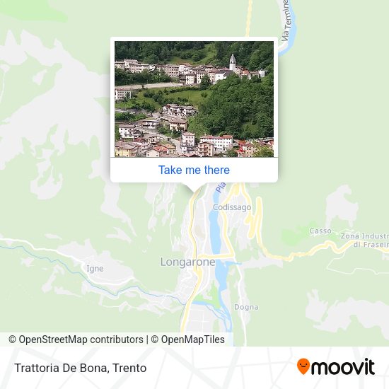 Trattoria De Bona map