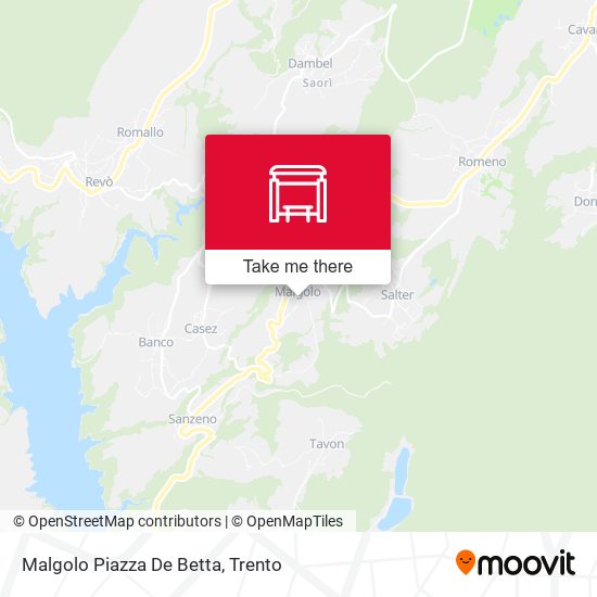Malgolo Piazza De Betta map
