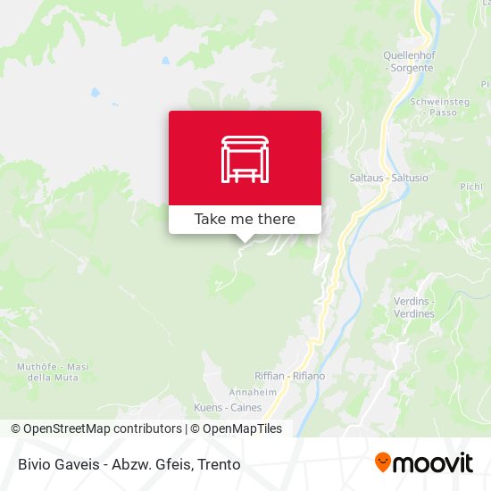 Bivio Gaveis - Abzw. Gfeis map