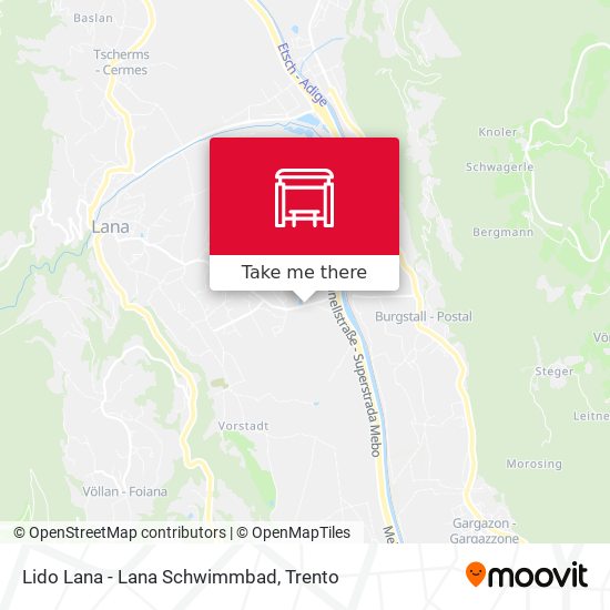 Lido Lana - Lana Schwimmbad map
