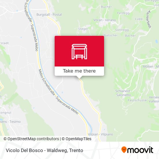 Vicolo Del Bosco - Waldweg map