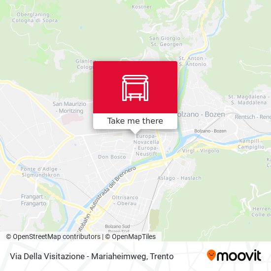 Via Della Visitazione - Mariaheimweg map