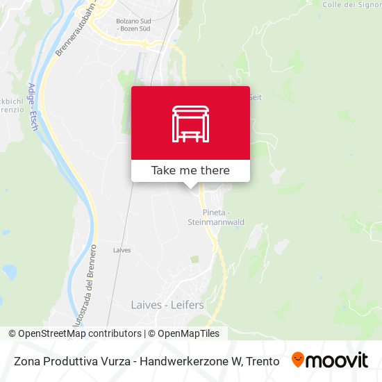 Zona Produttiva Vurza - Handwerkerzone W map
