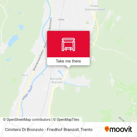 Cimitero Di Bronzolo - Friedhof Branzoll map