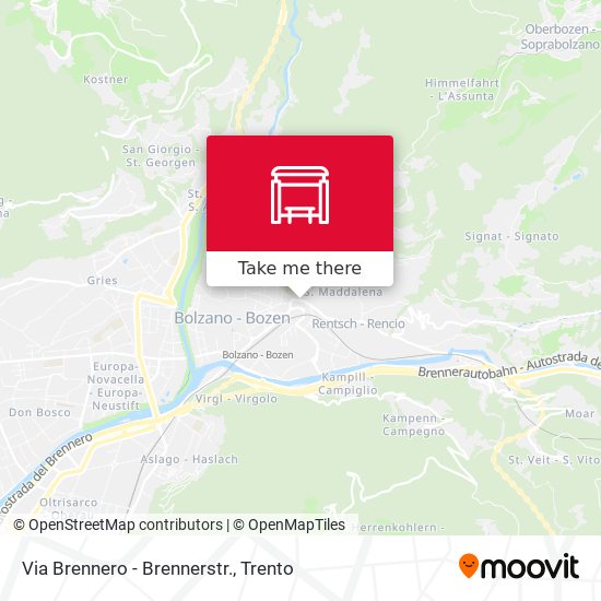 Via Brennero - Brennerstr. map