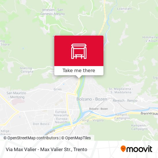 Via Max Valier - Max Valier Str. map