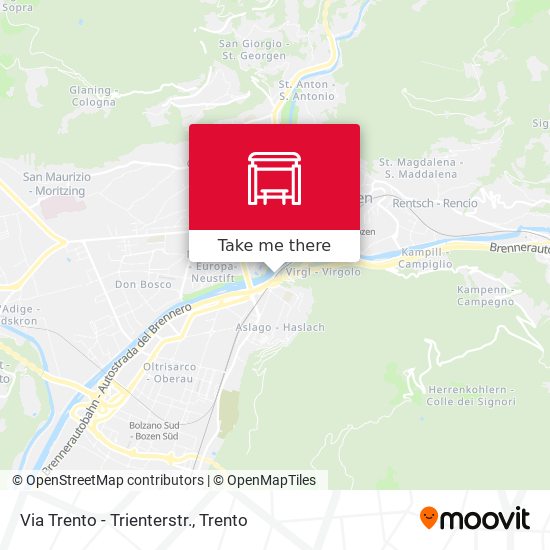 Via Trento - Trienterstr. map