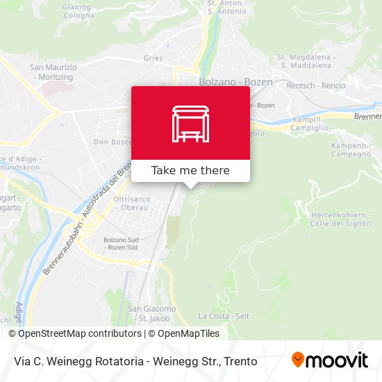 Via C. Weinegg Rotatoria - Weinegg Str. map