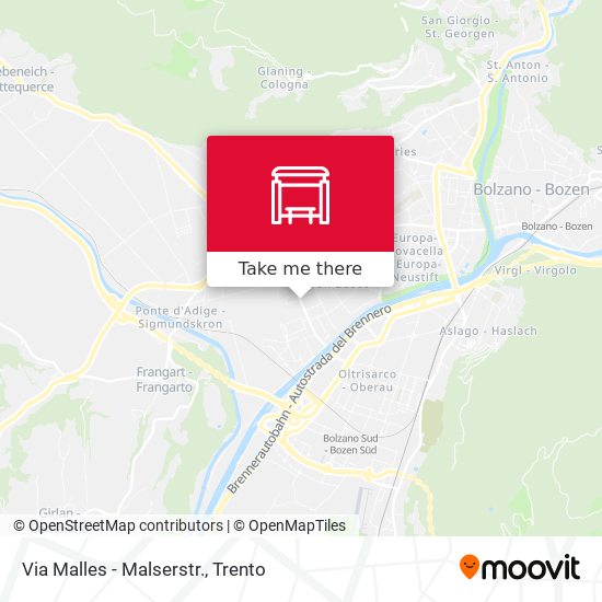Via Malles - Malserstr. map