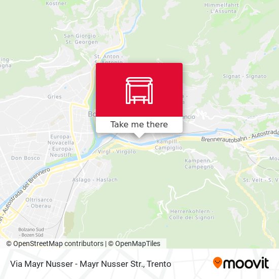 Via Mayr Nusser - Mayr Nusser Str. map