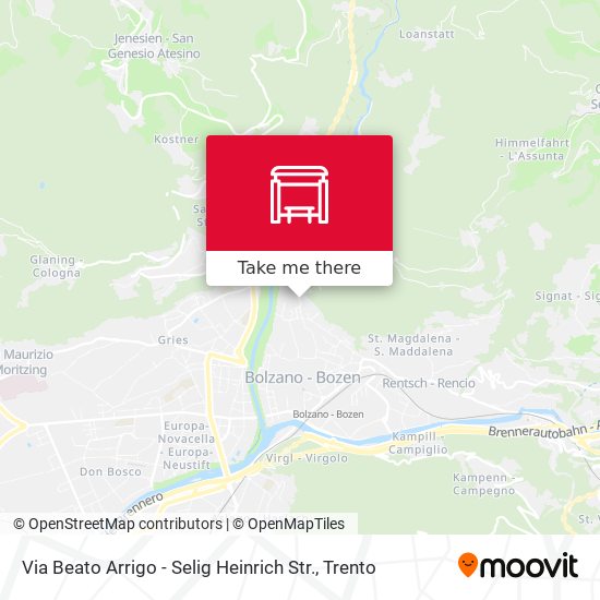 Via Beato Arrigo - Selig Heinrich Str. map