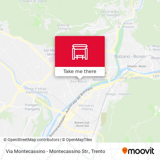 Via Montecassino - Montecassino Str. map