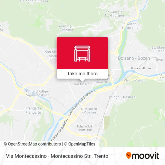 Via Montecassino - Montecassino Str. map