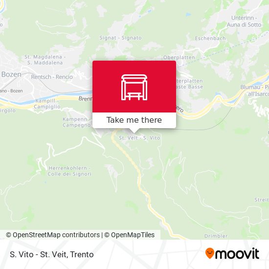S. Vito - St. Veit map