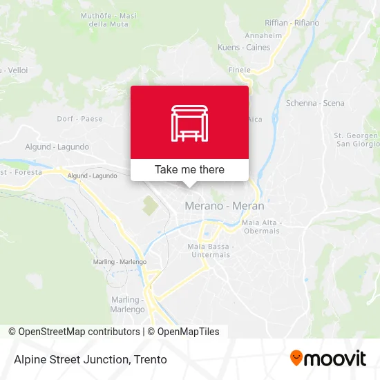 Alpine Street Junction map