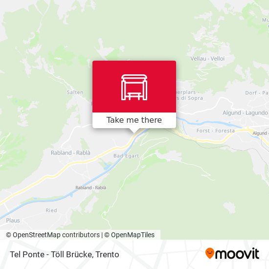 Tel Ponte - Töll Brücke map