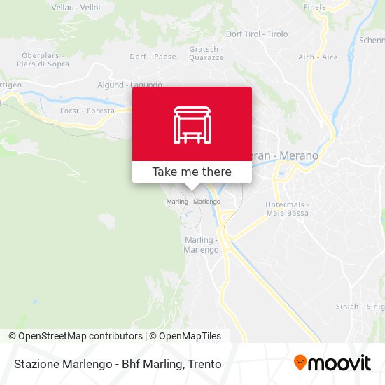 Stazione Marlengo - Bhf Marling map