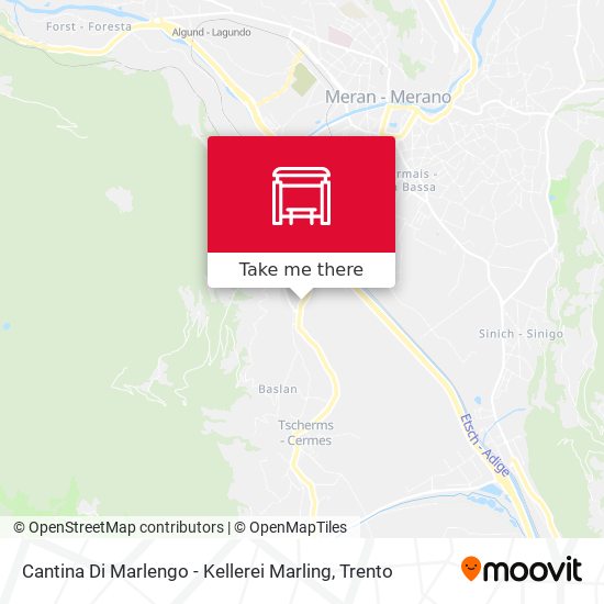 Cantina Di Marlengo - Kellerei Marling map