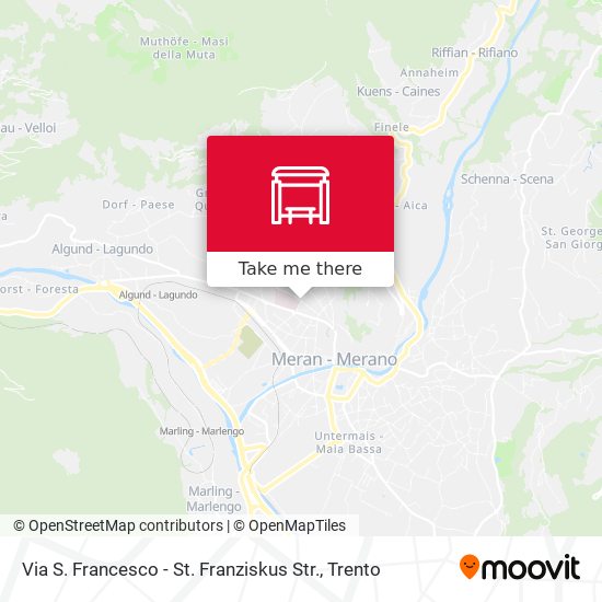 Via S. Francesco - St. Franziskus Str. map