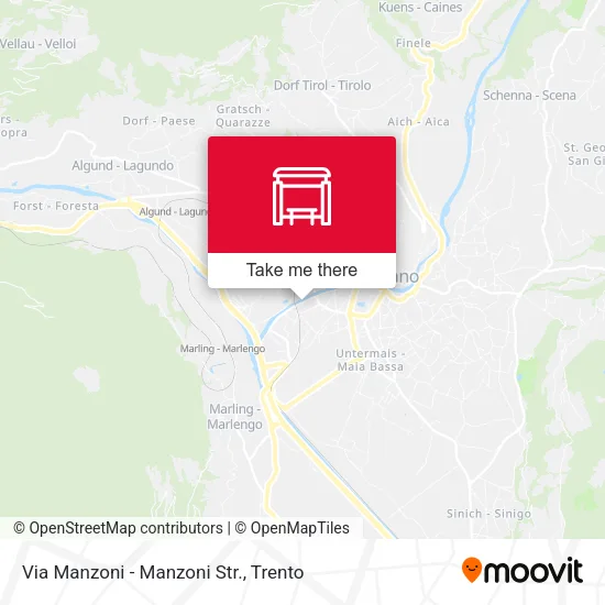 Via Manzoni - Manzoni Str. map