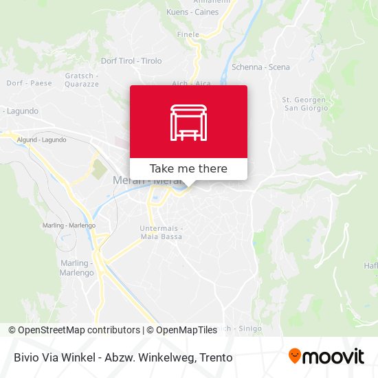 Bivio Via Winkel - Abzw. Winkelweg map