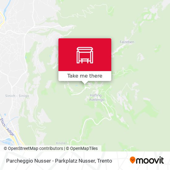 Parcheggio Nusser - Parkplatz Nusser map
