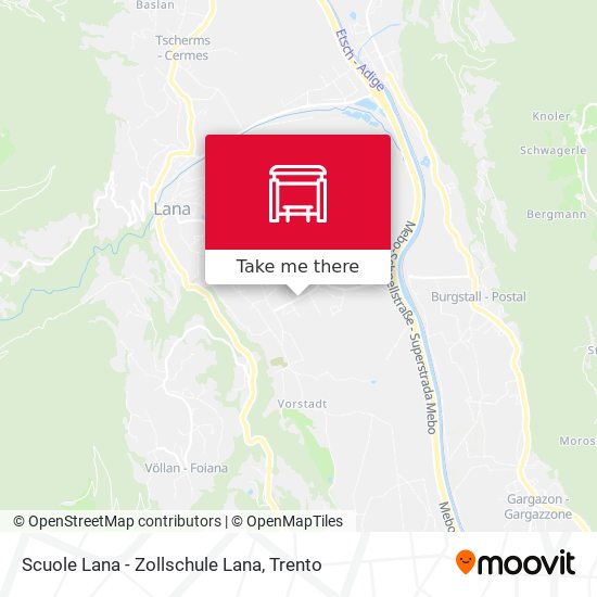 Scuole Lana - Zollschule Lana map