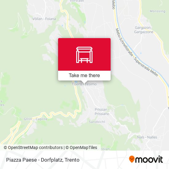 Piazza Paese - Dorfplatz map