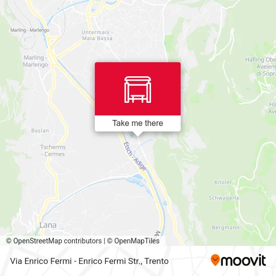 Via Enrico Fermi - Enrico Fermi Str. map