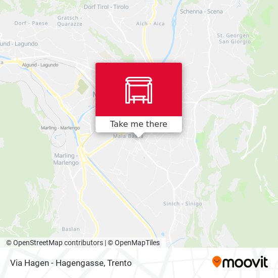 Via Hagen - Hagengasse map