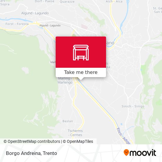 Borgo Andreina map