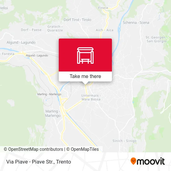 Via Piave - Piave Str. map
