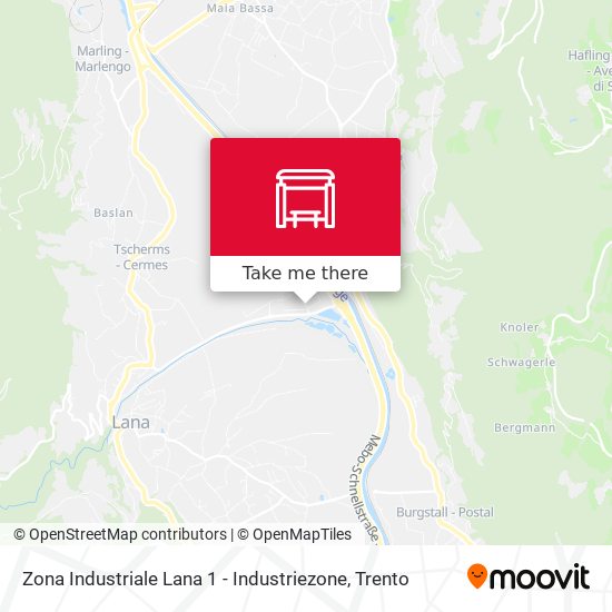 Zona Industriale Lana 1 - Industriezone map