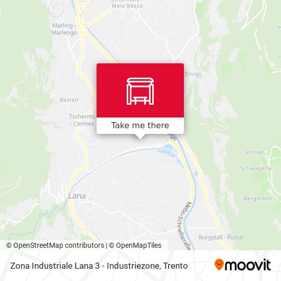 Zona Industriale Lana 3 - Industriezone map