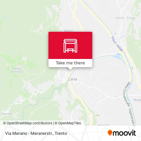 Via Merano - Meranerstr. map