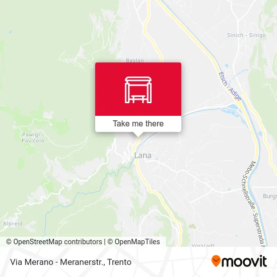 Merano Street map