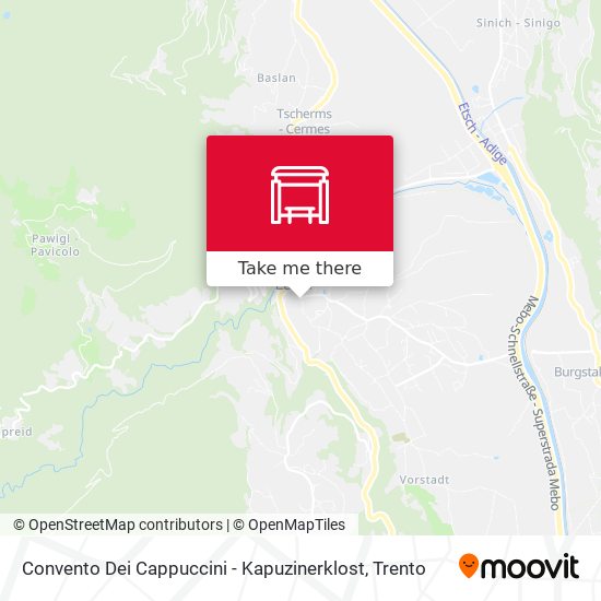 Convento Dei Cappuccini - Kapuzinerklost map