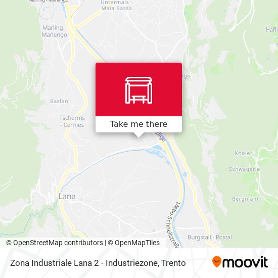Zona Industriale Lana 2 - Industriezone map
