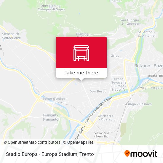 Stadio Europa - Europa Stadium map