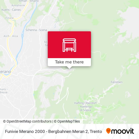 Funivie Merano 2000 - Bergbahnen Meran 2 map