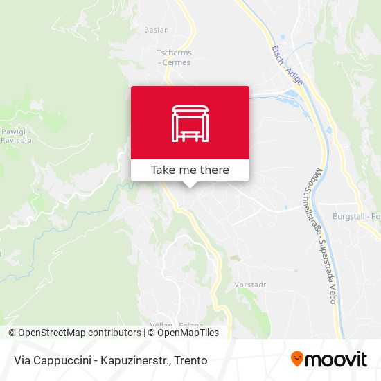 Via Cappuccini - Kapuzinerstr. map