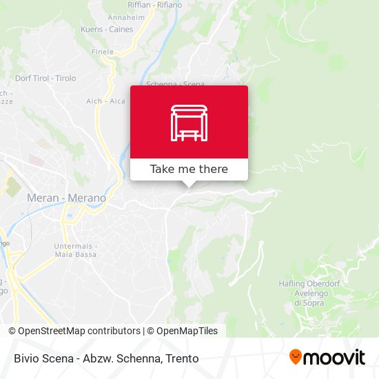 Bivio Scena - Abzw. Schenna map