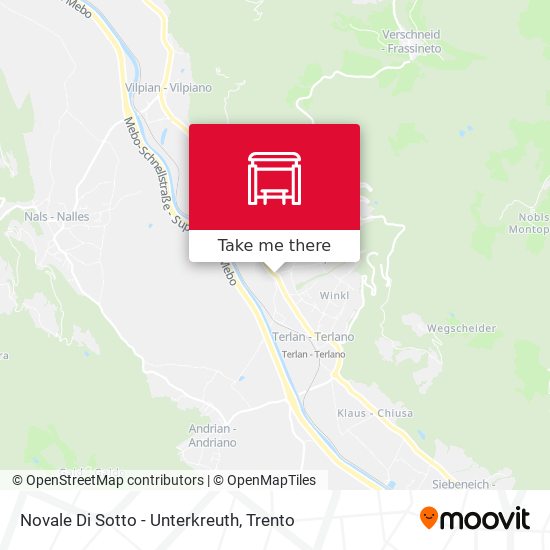 Novale Di Sotto - Unterkreuth map
