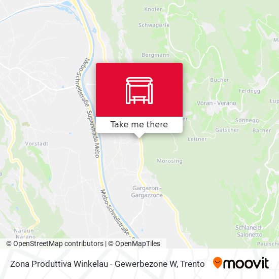 Zona Produttiva Winkelau - Gewerbezone W map