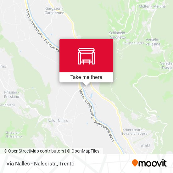 Via Nalles - Nalserstr. map