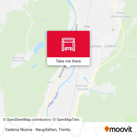 Vadena Nuova - Neupfatten map